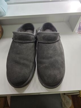 UGG Charcoal Gray Suede Women's Slip-On Booties
